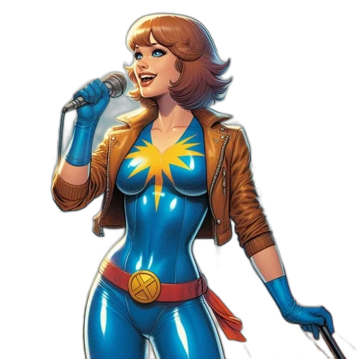 comic book art, concept art, cartoon, woman transparent PNG cut-out