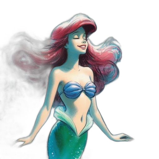 fantasy art, concept art, comic book art, watercolor transparent PNG cut-out
