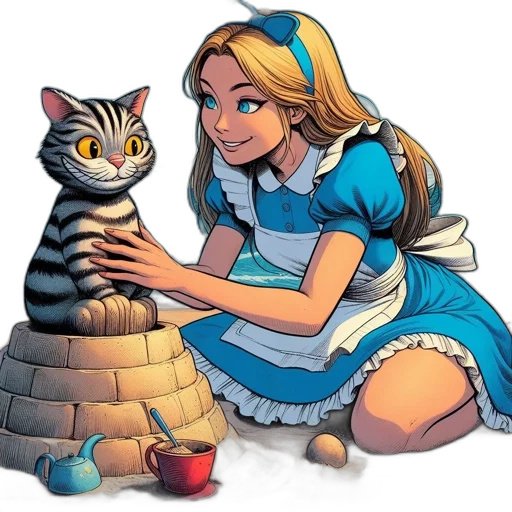 dress, animal, comic book art, concept art transparent PNG cut-out