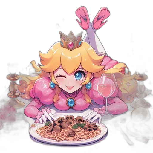 food, crown, staff, pixel art transparent PNG cut-out