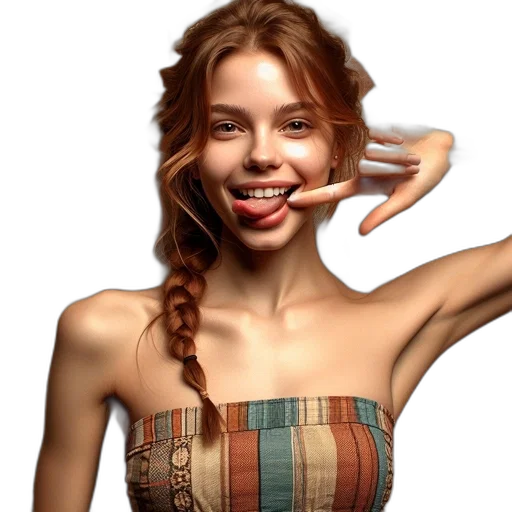 jewelry, dress, hair, face transparent PNG cut-out