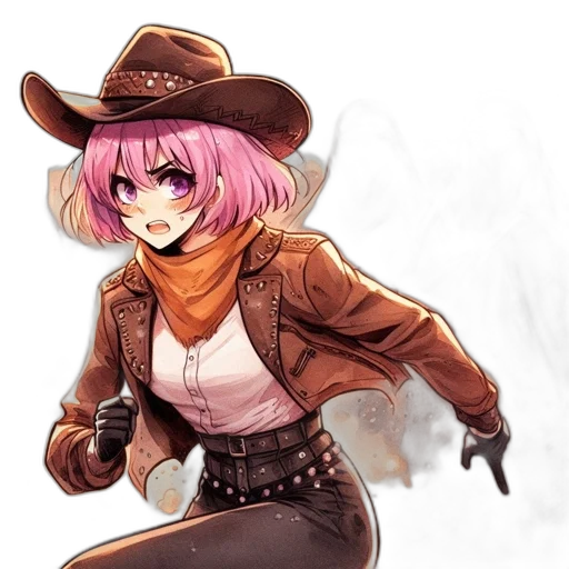 jacket, hat, weapon, staff transparent PNG cut-out