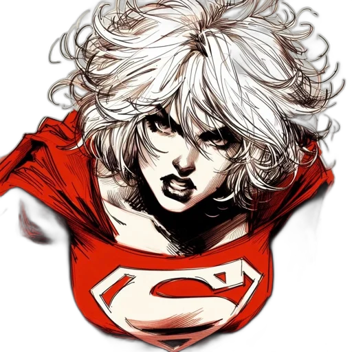 face, comic book art, concept art, fantasy art transparent PNG cut-out