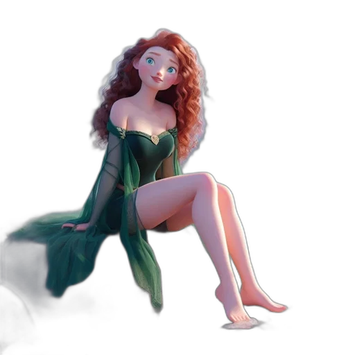 dress, fantasy art, concept art, 3d render transparent PNG cut-out