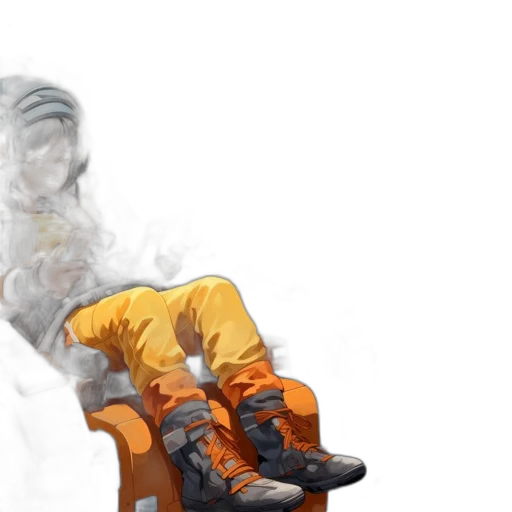 jacket, mask, concept art, photorealistic transparent PNG cut-out