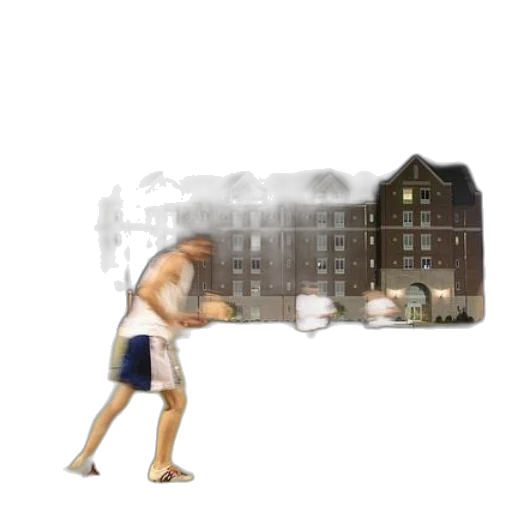 building, concept art, 3d render, pixel art transparent PNG cut-out