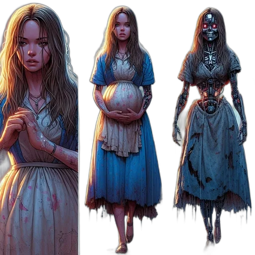 dress, creature, concept art, fantasy art transparent PNG cut-out