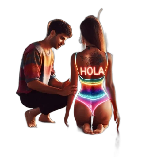 concept art, watercolor, vaporwave, pixel art transparent PNG cut-out