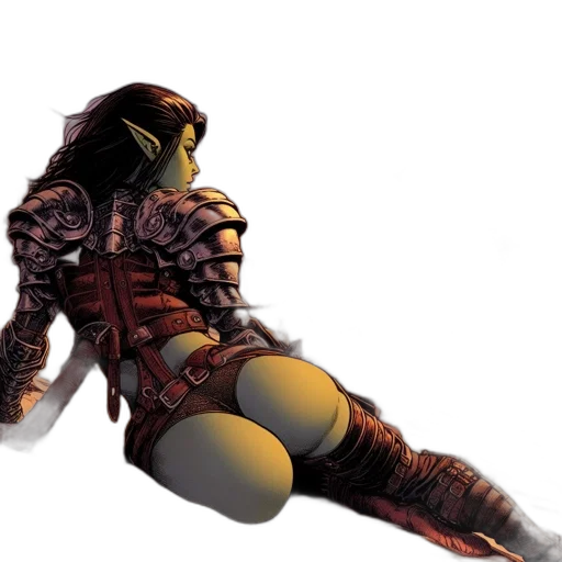 concept art, comic book art, 3d render, fantasy art transparent PNG cut-out