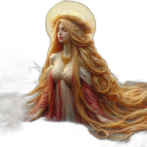 hair, dress, fantasy art, concept art transparent PNG cut-out