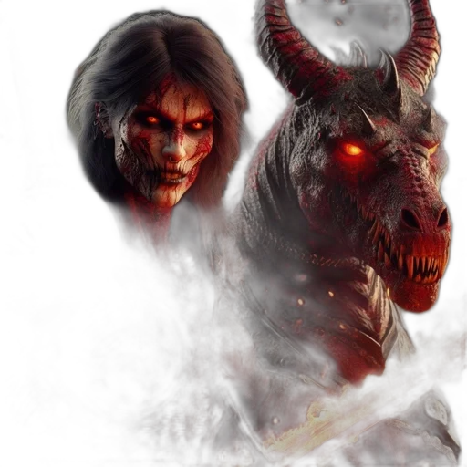dragon, fantasy art, concept art, comic book art transparent PNG cut-out