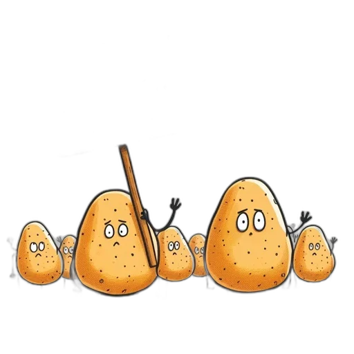 food, concept art, photorealistic, cartoon transparent PNG cut-out