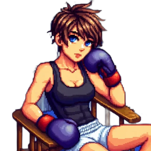 weapon, jacket, pixel art, anime transparent PNG cut-out