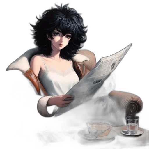 staff, weapon, hair, mask transparent PNG cut-out