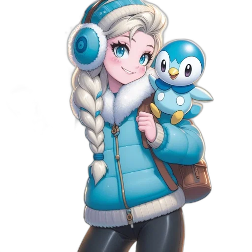 jacket, staff, cartoon, pixel art transparent PNG cut-out
