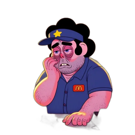 staff, hat, face, creature transparent PNG cut-out