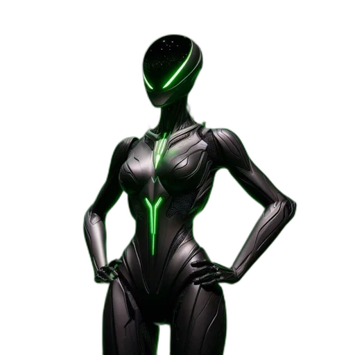 robot, dress, staff, mask transparent PNG cut-out