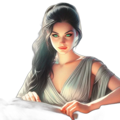 dress, fantasy art, concept art, photorealistic transparent PNG cut-out