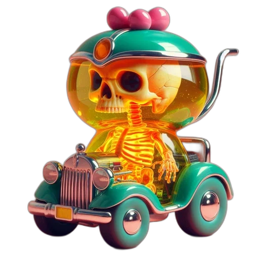 car, robot, 3d render, concept art transparent PNG cut-out