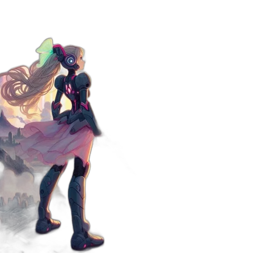 dress, weapon, robot, sword transparent PNG cut-out