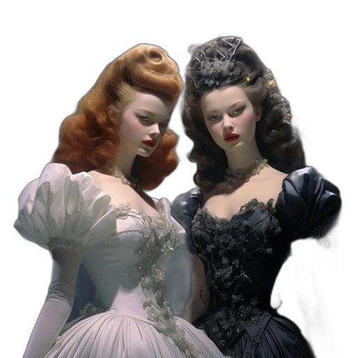 dress, crown, photorealistic, concept art transparent PNG cut-out