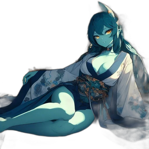dress, dragon, mask, staff transparent PNG cut-out