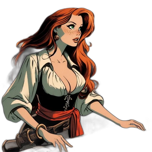 dress, comic book art, concept art, fantasy art transparent PNG cut-out