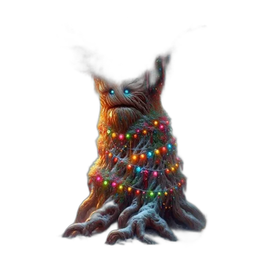 creature, animal, staff, tree transparent PNG cut-out