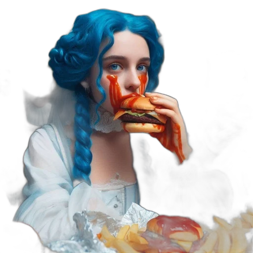 food, face, dress, creature transparent PNG cut-out