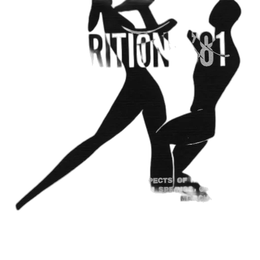cartoon, black, white, poster transparent PNG cut-out