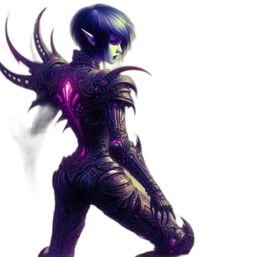 robot, creature, concept art, fantasy art transparent PNG cut-out