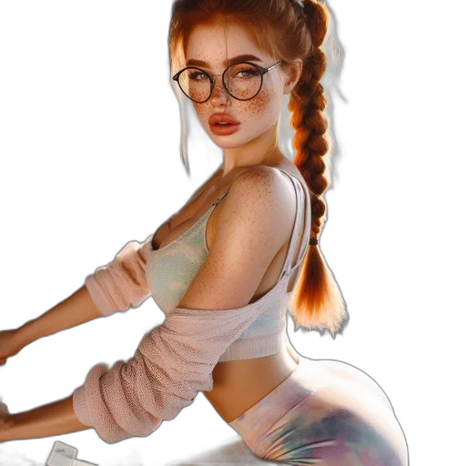 hair, dress, creature, fantasy art transparent PNG cut-out