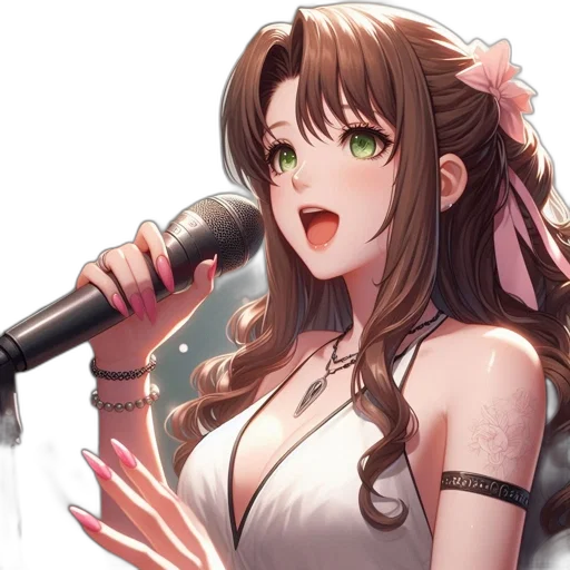 dress, staff, flower, weapon transparent PNG cut-out