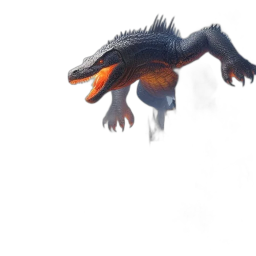dragon, creature, animal, 3d render transparent PNG cut-out