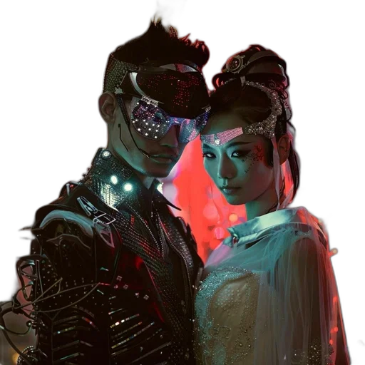 mask, robot, cyberpunk, concept art transparent PNG cut-out