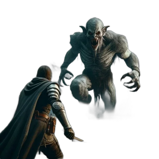 creature, concept art, fantasy art, comic book art transparent PNG cut-out