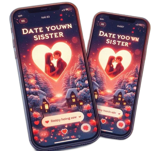 concept art, two, smartphones, side transparent PNG cut-out