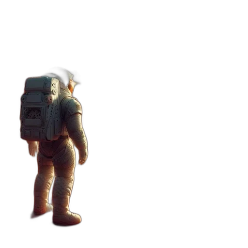 robot, creature, jacket, mask transparent PNG cut-out