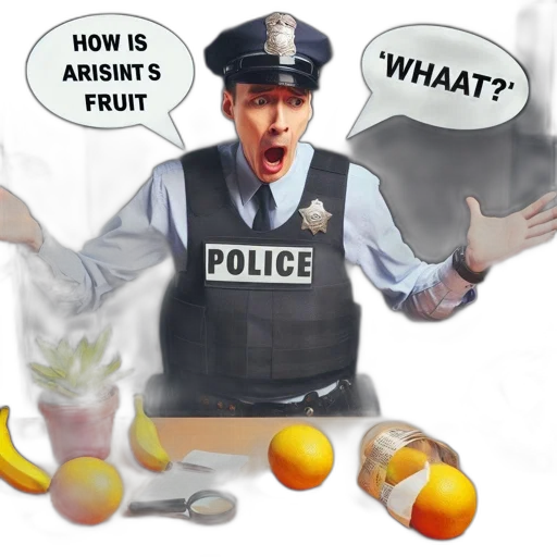 food, photorealistic, comedic, scenario transparent PNG cut-out
