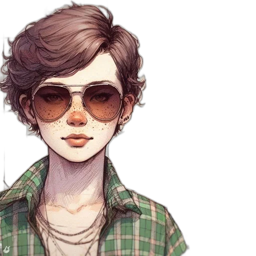 face, jacket, mask, watercolor transparent PNG cut-out