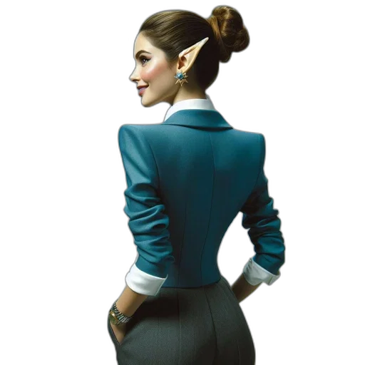 dress, staff, jacket, concept art transparent PNG cut-out