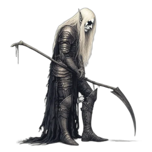 mask, staff, creature, sword transparent PNG cut-out