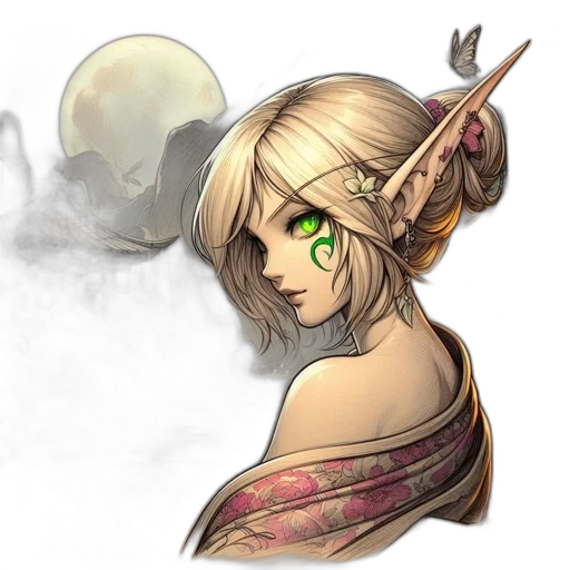 staff, mask, face, fantasy art transparent PNG cut-out