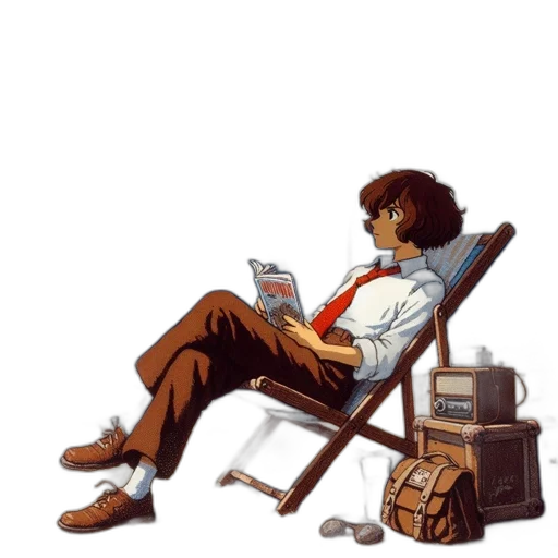 staff, furniture, jacket, robot transparent PNG cut-out