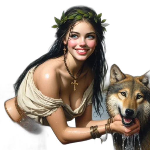 animal, creature, jewelry, fantasy art transparent PNG cut-out