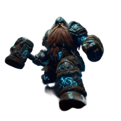 weapon, robot, creature, staff transparent PNG cut-out