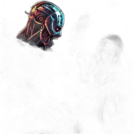mask, face, creature, robot transparent PNG cut-out