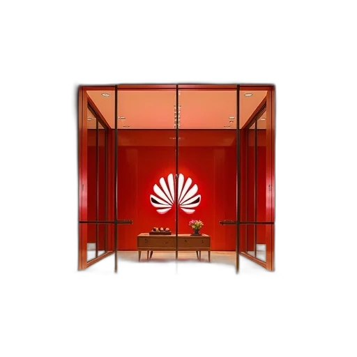 building, umbrella, red, entrance transparent PNG cut-out