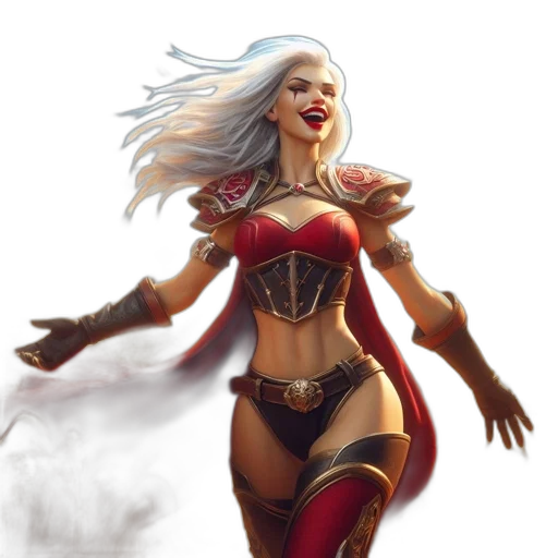 fantasy art, concept art, comic book art, 3d render transparent PNG cut-out