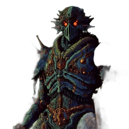 creature, staff, dragon, robot transparent PNG cut-out